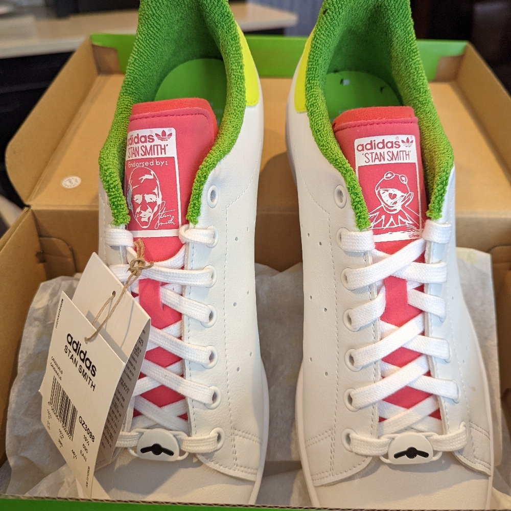 Adidas Stan Smith Kermit the frog sneakers